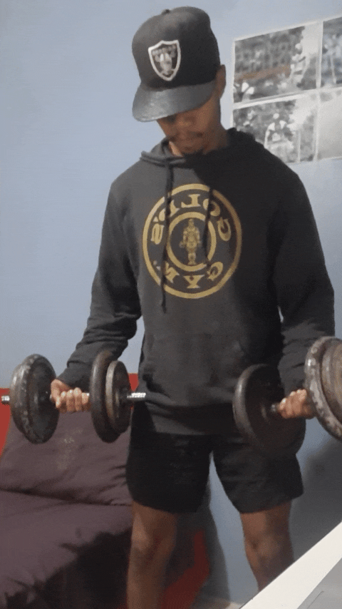 Simultaneous dumbbell curls Simultaneous dumbbell curls